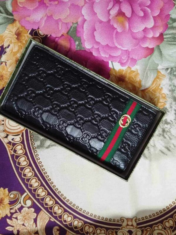 Cow lather Gucci Long Wallet