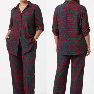 women co-ord marun